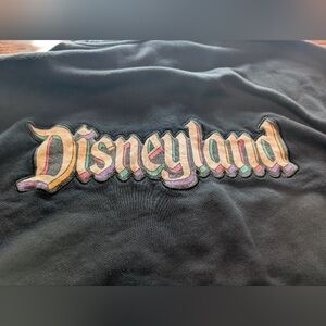 Disneyland Black Zip Up Hoodie Size Large